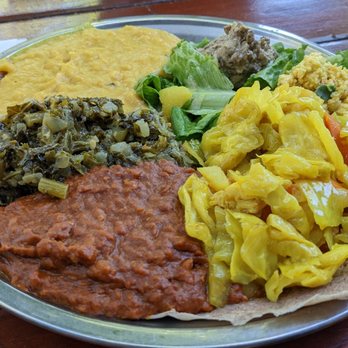 Cafe Colucci - Vegetarian sampler - Ethiopian Near Me - Oakland, California