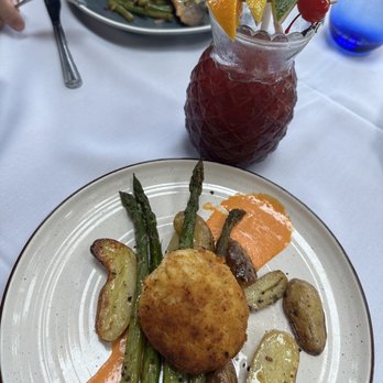 Rooney's Oceanfront Restaurant - Crab cake entree, Sangria & Mixed Drinks, branzino - Seafood Near Me - Long Branch, New Jersey