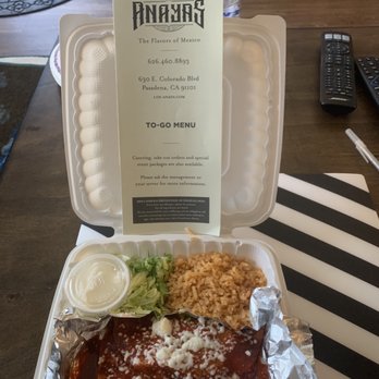 Anayas - Chicken Enchiladas - Mexican Near Me - Pasadena, California