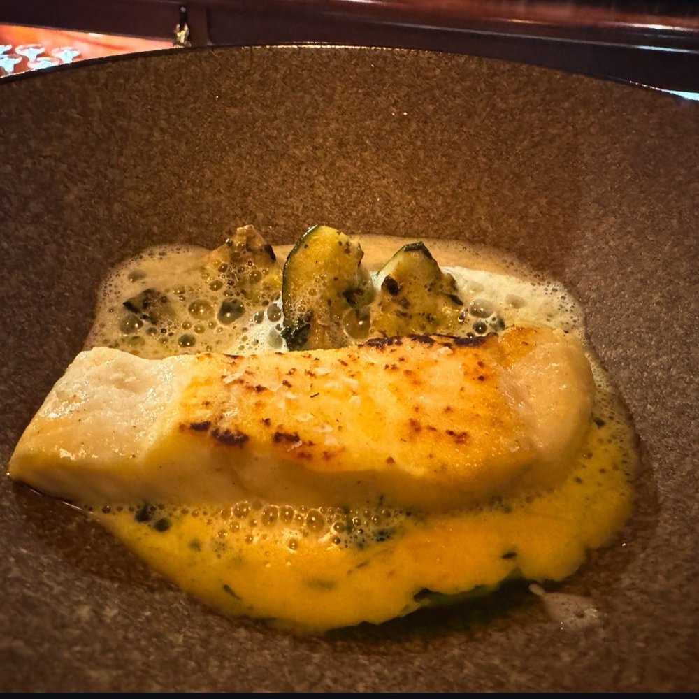 Spitalfields - Halibut with aubergine - Pubs Near Me - Dublin 8, D Spitalfields - Halibut with aubergine - Pubs Near Me - Dublin 8, D