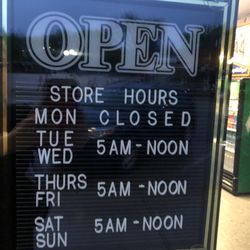 Spring Valley Bakery - Hours of operation