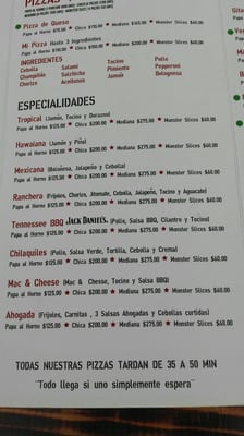 Menu photo 7 Pizza del Perro Negro Guadalajara, JAL Menu photo 7 Pizza del Perro Negro Guadalajara, JAL
