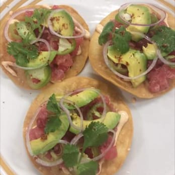 Olla Cocina - Tostadas De A Atun - ahi tuna, tamarind marinade - Cocktail Bars Near Me - San Jose, California Olla Cocina - Tostadas De A Atun - ahi tuna, tamarind marinade - Cocktail Bars Near Me - San Jose, California