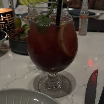 Leila - Pomegranate punch (mocktail) - Lebanese Near Me - Detroit, Michigan Leila - Pomegranate punch (mocktail) - Lebanese Near Me - Detroit, Michigan