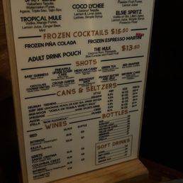 Cocktail Menu