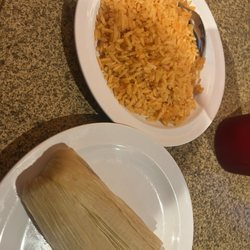 Tacos Mexico - Tamale and rice
