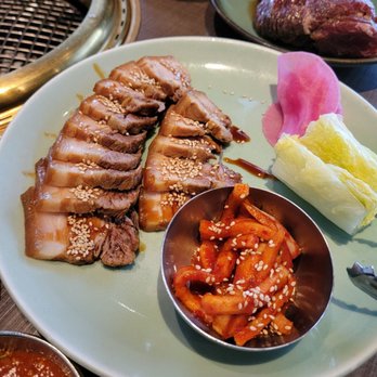 Sura Korean BBQ - Herb pork Belly - Korean Near Me - Richmond, British Columbia Sura Korean BBQ - Herb pork Belly - Korean Near Me - Richmond, British Columbia