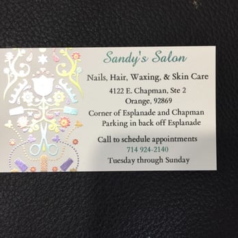 Sandy's Salon - Her card - Hair Salons Near Me - Orange, California