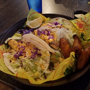 Beaches at Vilano - Fish tacos grilled mahi with plantains. Really good - Seafood Near Me - St. Augustine, Florida Beaches at Vilano - Fish tacos grilled mahi with plantains. Really good - Seafood Near Me - St. Augustine, Florida
