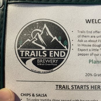 Trails End Brewery - Top corner of the menu. - Chicken Wings Near Me - Coeur D Alene, Idaho Trails End Brewery - Top corner of the menu. - Chicken Wings Near Me - Coeur D Alene, Idaho