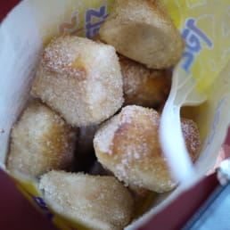 Cinnamon sugar pretzel bites