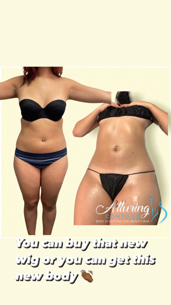 Alluring contour Body Contouring And Beauty Bar Logo