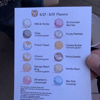 Hello Kitty Cafe - Little daily menu you can review while in line. - Cafes Near Me - Irvine, California