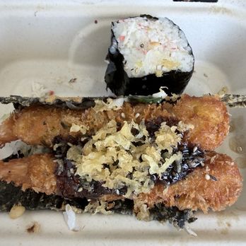 Musubi Square - crab musubi and crispy Crunchy Crumble Shrimp Taco - Asian Fusion Near Me - Anaheim, California