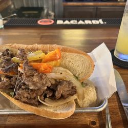 Commander's Grill - Cheesesteak/beef sandwich