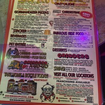 Grinders - Menu - Pizza Near Me - Kansas City, Missouri