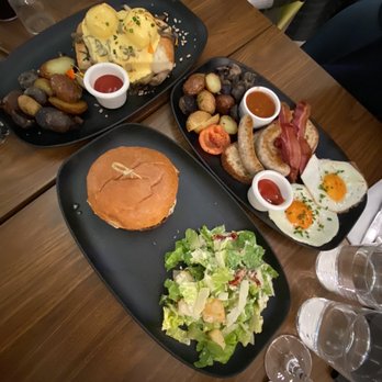 Palate Kitchen - palate burger and palate breakfast and eggs benedict - Coffee & Tea Near Me - Vancouver, British Columbia