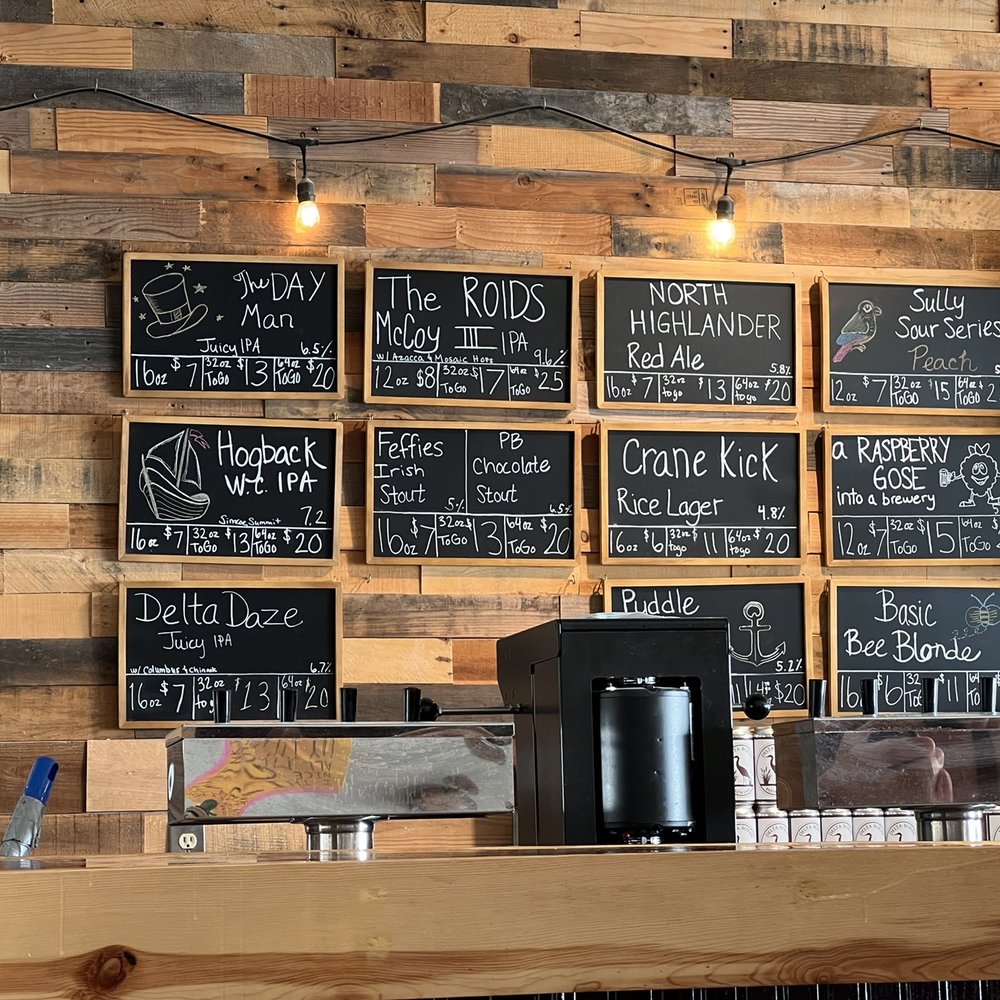 Delta Borne Brewing - menus on the wall - Breweries Near Me - North Highlands, California Delta Borne Brewing - menus on the wall - Breweries Near Me - North Highlands, California