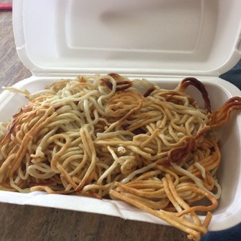 Rice Bowl - Pan fried noodles nice and crispy - Asian Fusion Near Me - Madera, California