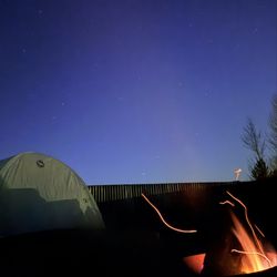 Orvis Hot Springs - Our site at night