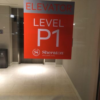 Sheraton - Elevator Level P1 Remember where you parked - Hotels Near Me - San Gabriel, California Sheraton - Elevator Level P1 Remember where you parked - Hotels Near Me - San Gabriel, California