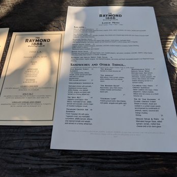 The Raymond 1886 - Menu - New American Near Me - Pasadena, California