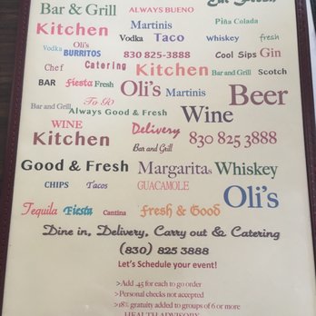 Oli's Kitchen Bar & Grill - Mexican Near Me - Marble Falls, Texas