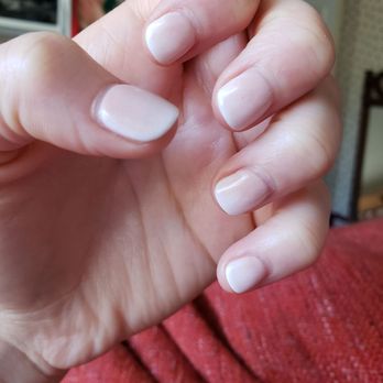 K Nails - Norco - They're perfect. It's been a whole week, no chips, no cracks! So pretty. The style is the dipped powder ombre pink to white. - Nail Salons Near Me - Norco, California