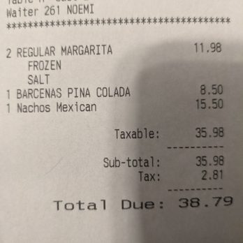 Barcenas Mexican Restaurant - For drink prices since they aren't on the menu - Mexican Near Me - Friendswood, Texas Barcenas Mexican Restaurant - For drink prices since they aren't on the menu - Mexican Near Me - Friendswood, Texas