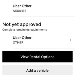 Avis - Would show its ready to drive until trying to go online Uber driver app.