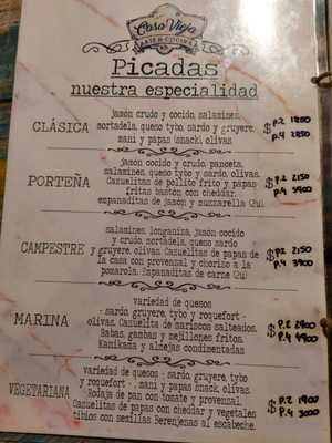 Menu photo 2 Casa Vieja Mar de Ajó, B