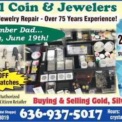 25% OFF MSRP Citizen Watches, 50% OFF MSRP All In-Stock White & Yellow Gold Jewelry, 25% OFF MSRP All In-Stock Silver Jewelry.