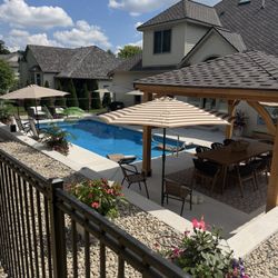 Looking out our windows & seeing this pool every day? A dream come true!