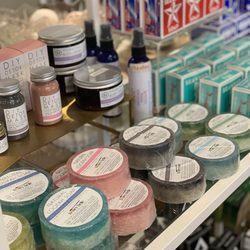 We carry a wide selection of handmade, all natural bath & body products.