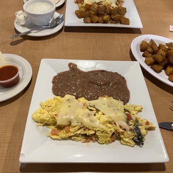 Korner Cafe - Migas special. I added an extra side. - American Near Me - Lewisville, Texas Korner Cafe - Migas special. I added an extra side. - American Near Me - Lewisville, Texas