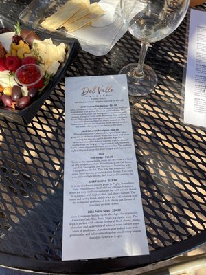 Menu photo 8 Del Valle Winery Livermore, CA Menu photo 8 Del Valle Winery Livermore, CA