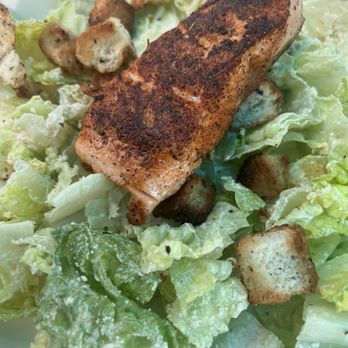 The Teal Turnip - Caesar Salad with Blackened Salmon. - Steakhouses Near Me - Charlotte, North Carolina The Teal Turnip - Caesar Salad with Blackened Salmon. - Steakhouses Near Me - Charlotte, North Carolina
