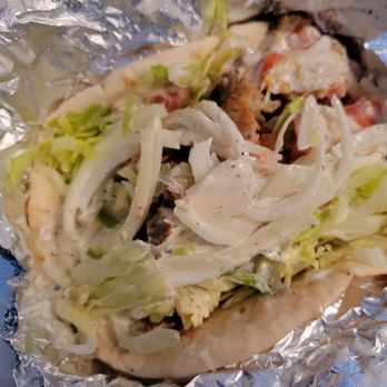 Pita Int - Gyro in pita with lettuce, tomato, onion, and tzatziki sauce - Mediterranean Near Me - Dublin, Ohio