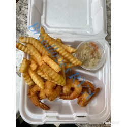 Breedlove's Seafood RVA - Shrimp, Fries and Coleslaw