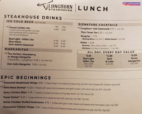 Menu photo 3 LongHorn Steakhouse Lafayette, IN