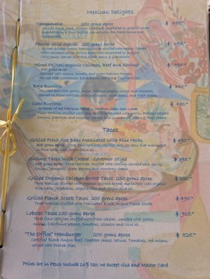 Menu photo 3 The Office On The Beach Los Cabos, BCS Menu photo 3 The Office On The Beach Los Cabos, BCS