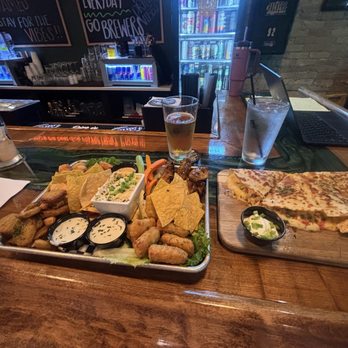 The Spread MKE - Sampler and chicken quesadillas - Sports Bars Near Me - Milwaukee, Wisconsin