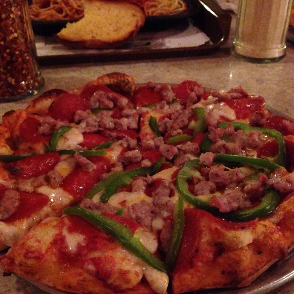 Fazzari's Finest - The Charleston Pizza (green pepper, pepperoni, and sausage). - Pizza Near Me - Clarkston, Washington