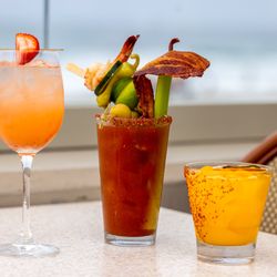 Brunch drinks at Poseidon