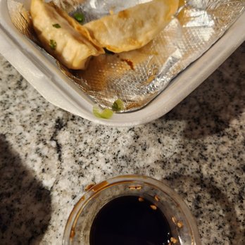 Thai Cafe - Cardboard-like (taste and texture) gyoza. - Thai Near Me - Houston, Texas Thai Cafe - Cardboard-like (taste and texture) gyoza. - Thai Near Me - Houston, Texas
