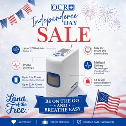 4th of July Sale! Inogen Rove 6 Portable Oxygen Concentrator ~ $1,000+ OFF. Deal ends soon!