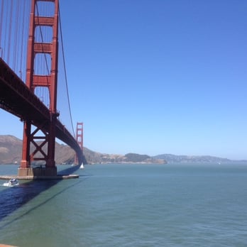 Fort Point - View of the Golden Gate Bridge from the top of the fort - Landmarks & Historical Buildings Near Me - San Francisco, California Fort Point - View of the Golden Gate Bridge from the top of the fort - Landmarks & Historical Buildings Near Me - San Francisco, California