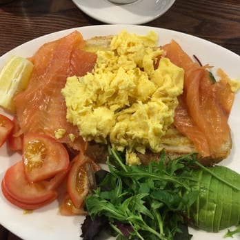 Sapori - Smoked salmon with eggs, tomatoes, and avocado. - Cafes Near Me - London, XGL Sapori - Smoked salmon with eggs, tomatoes, and avocado. - Cafes Near Me - London, XGL
