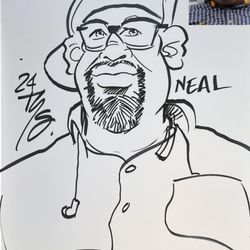 Tooney Ty Caricatures - B/W Caricature Sample