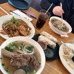 Gyoza Spring Rolls Beef Special Combo Pho  Char Siu Pad See Ew